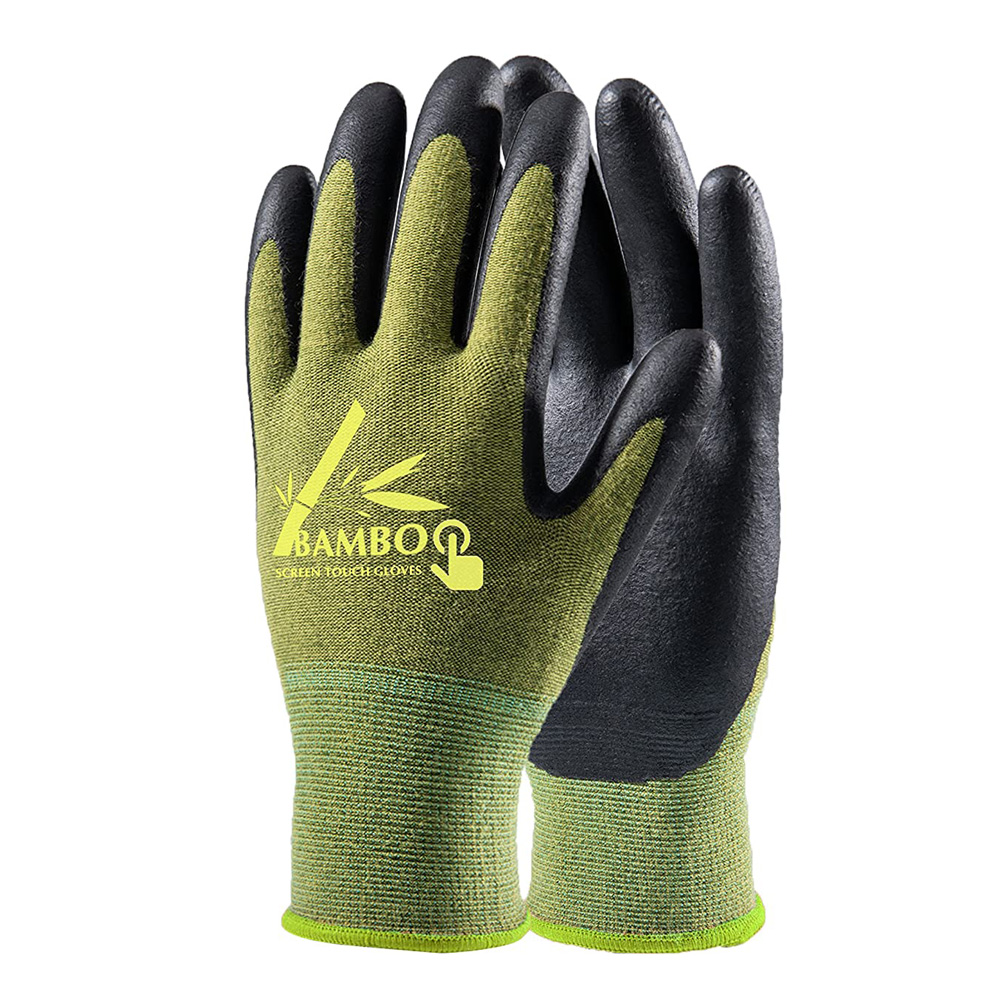 COOLJOB  Bamboo Touch Screen Gardening Gloves for Men and Women
